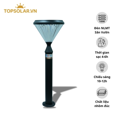 Đèn Năng Lượng Mặt Trời Sân Vườn TS006