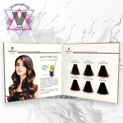 Kem nhuộm tóc phủ bạc Collagen Marado 100ml