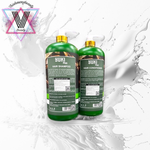 Gội xả Yuki Bưởi Cô Đặc Plus 2000ml mọc tóc, giảm gàu