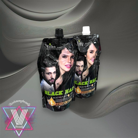 Nhuộm Đen Phủ Bạc Nhân Sâm Yoko 500ml Nhuộm Tóc