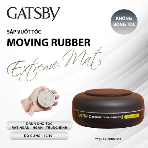 [Nhập khẩu chính hãng] Sáp vuốt tóc nam Gatsby Moving Rubber Nhật Bản