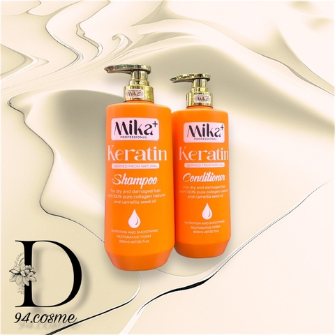Dầu gội Collagen Mika+ Plus giảm gàu 800ml