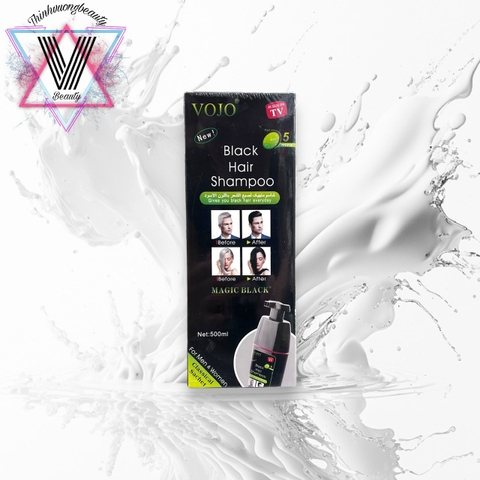 Dầu Gội Đen Tóc Thảo Dược Vojo 500ml