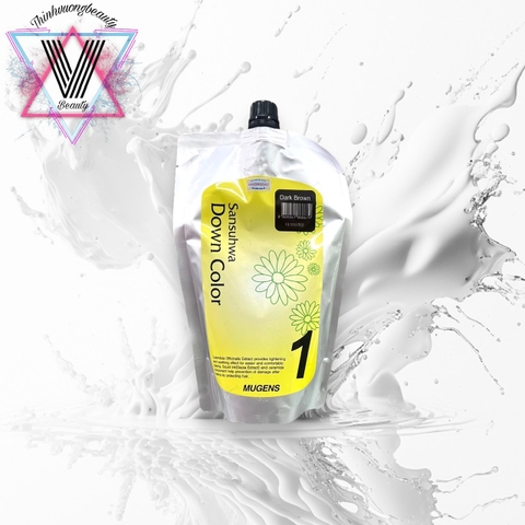 Nhuộm Phủ Bạc Thảo Dược Dạng Túi Mugens Sansuahwa Down Color 450gr