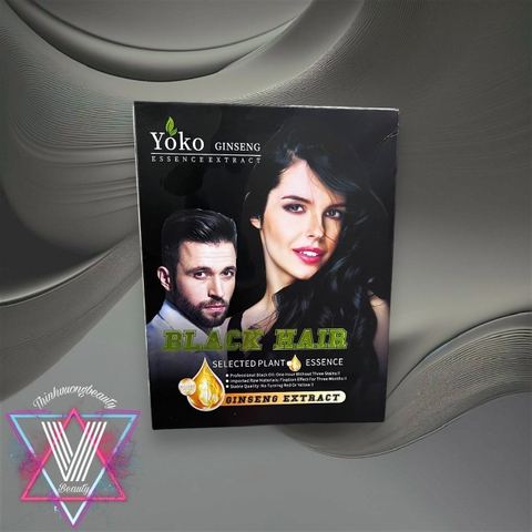 Nhuộm Đen Phủ Bạc Nhân Sâm Yoko 500ml Nhuộm Tóc