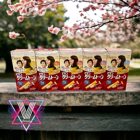 nhuộm phủ bạc Bigen Nhật Đỏ