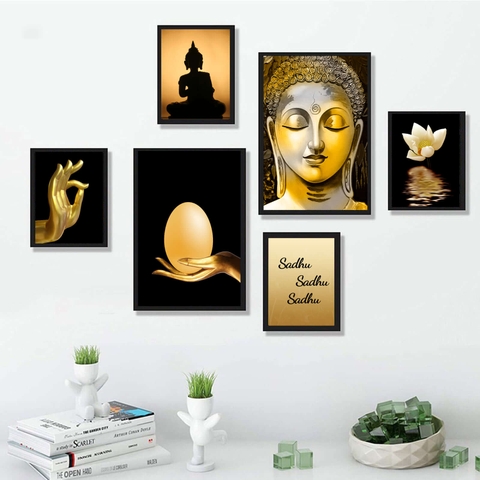 Tranh Treo Tường Tráng Gương Pha Lê Cao Cấp Tranh Phật Hiện Đại