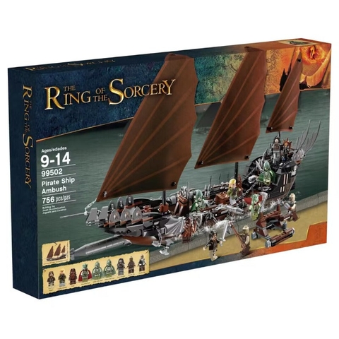 Đồ chơi xếp hình thuyền phục kích tàu cướp biển 99502