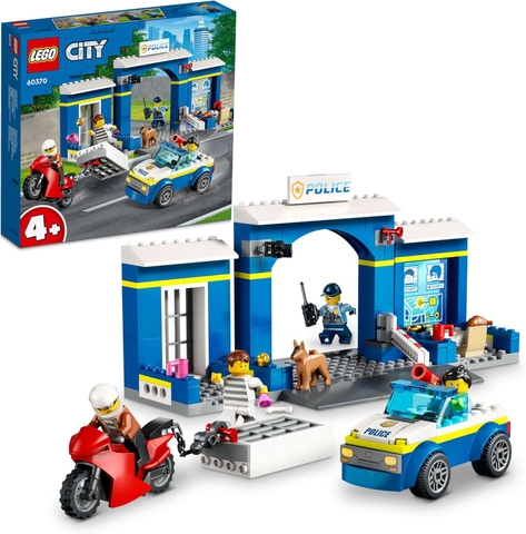 Đồ chơi xếp hình lego city trạm cảnh sát 60370