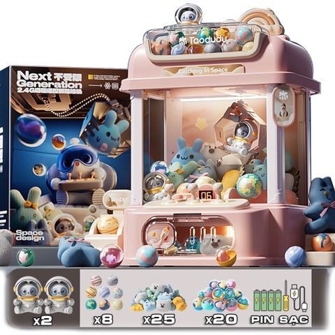Máy Gắp Thú Mini_869C (màu hồng)