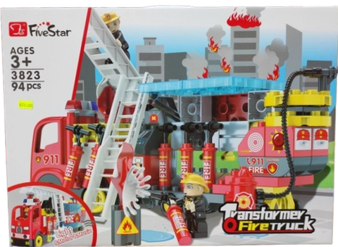 Đồ chơi xếp hình xe cứu hoả_3823