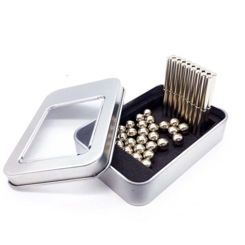 Bộ thanh nam châm và bi thép