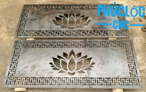 TẤM VÁCH HOA SEN CNC