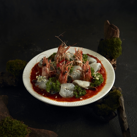 Tiger prawn with Thailand sauce