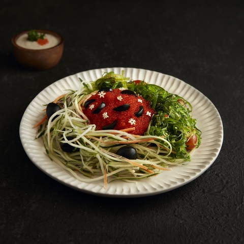 Seaweed with carb eggs salad