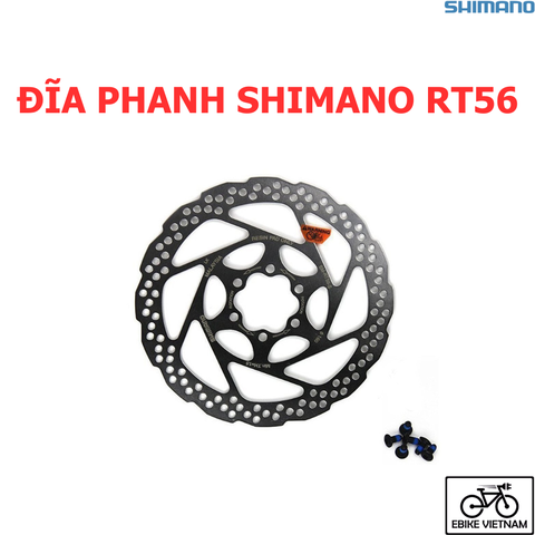 ĐĨA PHANH SHIMANO RT56 160MM + 6 ỐC
