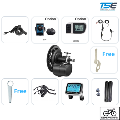 ĐỘNG CƠ TRỤC GIỮA TONGSHENG TSDZ2 48V500W