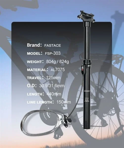 CỌC YÊN XE ĐẠP FASTACE FSP 303