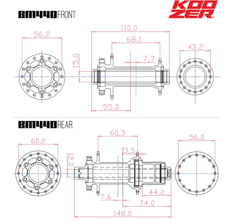 ĐÙM BOOST KOOZER BM440 110/148 CỐI HG / XD
