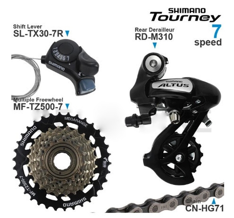 BỘ GROUPSET SAU 7 TỐC ĐỘ