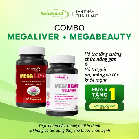 COMBO MEGABEAUTY & MEGALIVER - THANH LỌC CƠ THỂ, RẠNG NGỜI LÀN DA
