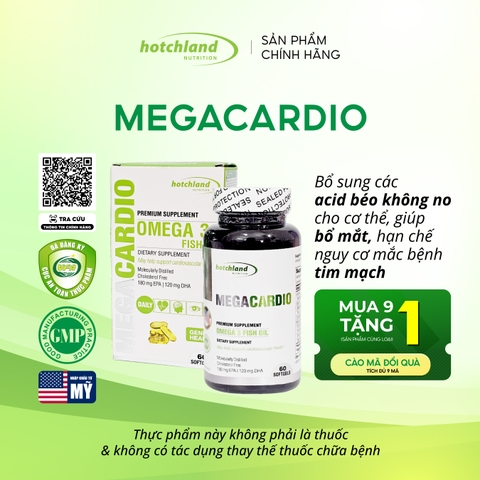 HOTCHLAND MEGACARDIO - VIÊN UỐNG DẦU CÁ OMEGA3