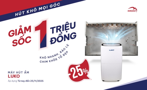 HÚT KHÔ MỌI GÓC – GIẢM SỐC 1.000.000Đ