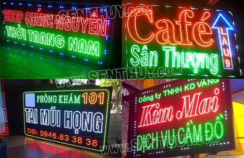 BIỂN LED VẪY CỰC ĐẸP, BỀN, ÁNH SÁNG BẮT MẮT, THU HÚT