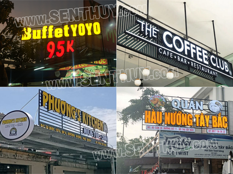 BẢNG HIỆU CHỮ NỔI KHUNG SẮT ĐAN NAN ẤN TƯỢNG, ĐẸP