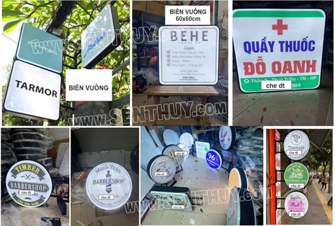 BIỂN VẪY TRÒN, VUÔNG, ELIP, CHỮ NHẬT MICA HÚT NỔI ĐẸP