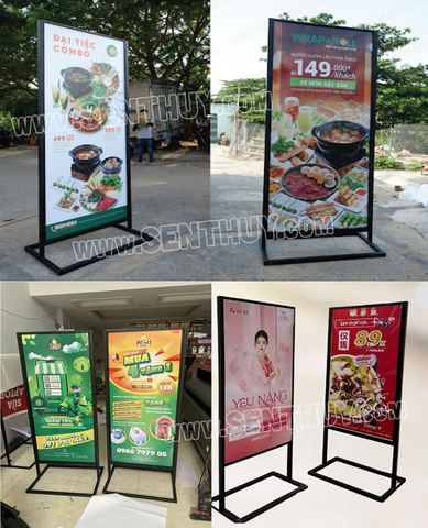 STANDEE FORMEX KHUNG SẮT QUẢNG CÁO 2 MẶT CỰC ĐẸP