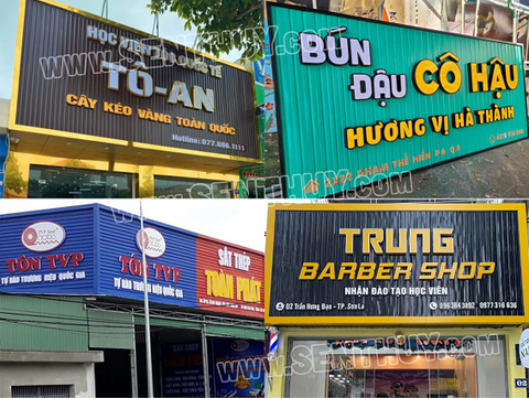 BẢNG HIỆU TÔN SÓNG QUẢNG CÁO BẮT MẮT, THU HÚT