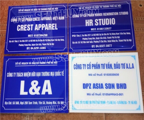 BẢNG MICA CÔNG TY DÁN DECAL LẤY NGAY, RẺ, BỀN ĐẸP