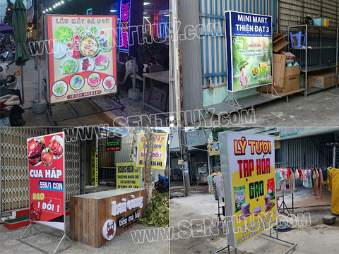 BIỂN VẪY BẠT QUẢNG CÁO KHUNG SẮT CỰC ĐẸP, BẮT MẮT