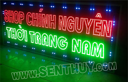 BIỂN LED VẪY CỰC ĐẸP, BỀN, ÁNH SÁNG BẮT MẮT, THU HÚT