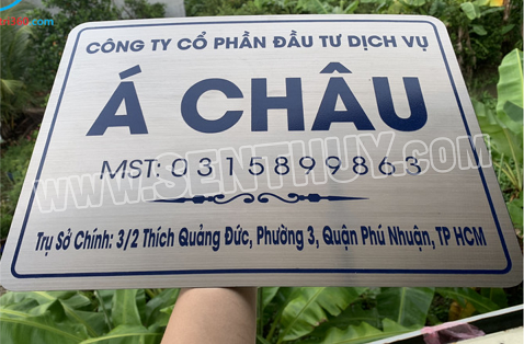 BIỂN BẢNG CÔNG TY INOX ĂN MÒN SIÊU BỀN, TUYỆT ĐẸP
