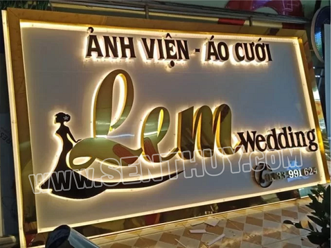 CHỮ INOX GẮN NỀN BIỂN ỐP ALU SANG TRỌNG, SIÊU ĐẸP