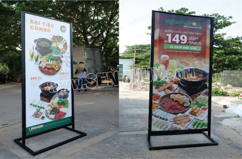 STANDEE FORMEX KHUNG SẮT QUẢNG CÁO 2 MẶT CỰC ĐẸP