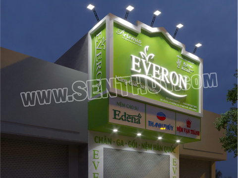 BIỂN QUẢNG CÁO ALU GẮN CHỮ NỔI MICA, INOX CỰC ĐẸP