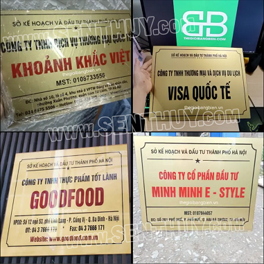 BẢNG MICA CÔNG TY DÁN DECAL LẤY NGAY, RẺ, BỀN ĐẸP