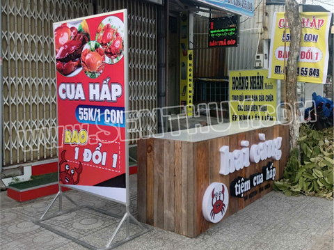 BIỂN VẪY BẠT QUẢNG CÁO KHUNG SẮT CỰC ĐẸP, BẮT MẮT