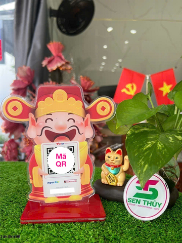 Bảng mica in qr theo yêu cầu, in mã qr ngân hàng chất liệu mica bền đẹp, in siêu tốc - QR008