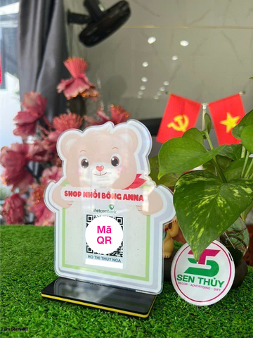 Bảng mica in qr theo yêu cầu, in mã qr ngân hàng chất liệu mica bền đẹp, in siêu tốc - QR004