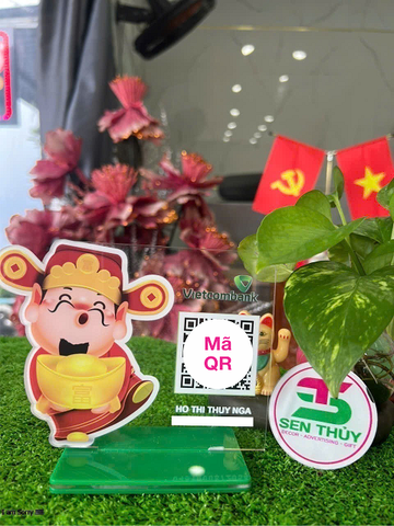 Bảng mica in qr theo yêu cầu, in mã qr ngân hàng chất liệu mica bền đẹp, in siêu tốc - QR011