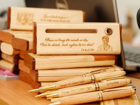 HỘP GỖ - BÚT GỖ