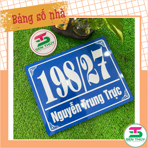 Bảng Số Nhà ALU DÁN DECAL nhiều kích thước - BSN001