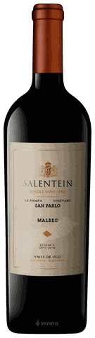 BODEGAS SALENTEIN SINGLE VINEYARD MALBEC, Malbec 2018