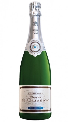 CHAMPAGNE CHARLES DE CAZANOVE BRUT PREMIER CRU,Chardonnay , Pinot Noir