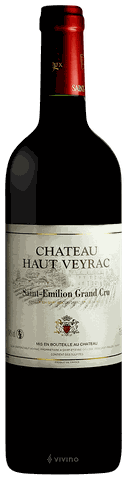 CHÂTEAU HAUT VEYRAC,Cabetnet France, Merlot