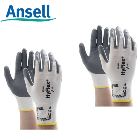 Combo găng tay đa dụng thoáng khí Ansell HyFlex 11-800 chống dầu găng tay bảo hộ lao động Ansell Hyflex - Chính Hãng